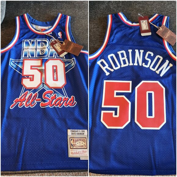 David Robinson Mitchell & Ness 1992 NBA All-Star Game Swingman Jersey - Picture 1 of 7